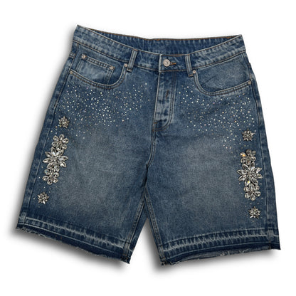 Rhinestone Denim Shorts