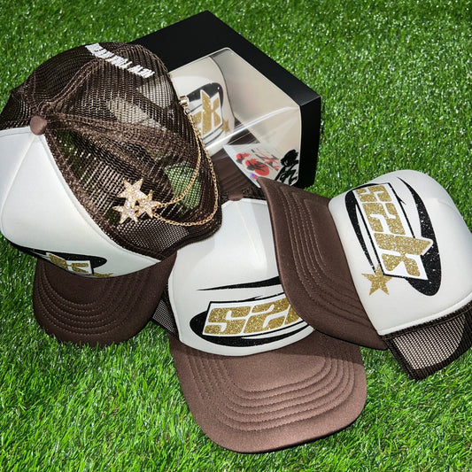 S2K Trucker Hat - Brown / Gold